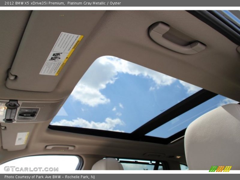 Platinum Gray Metallic / Oyster 2012 BMW X5 xDrive35i Premium