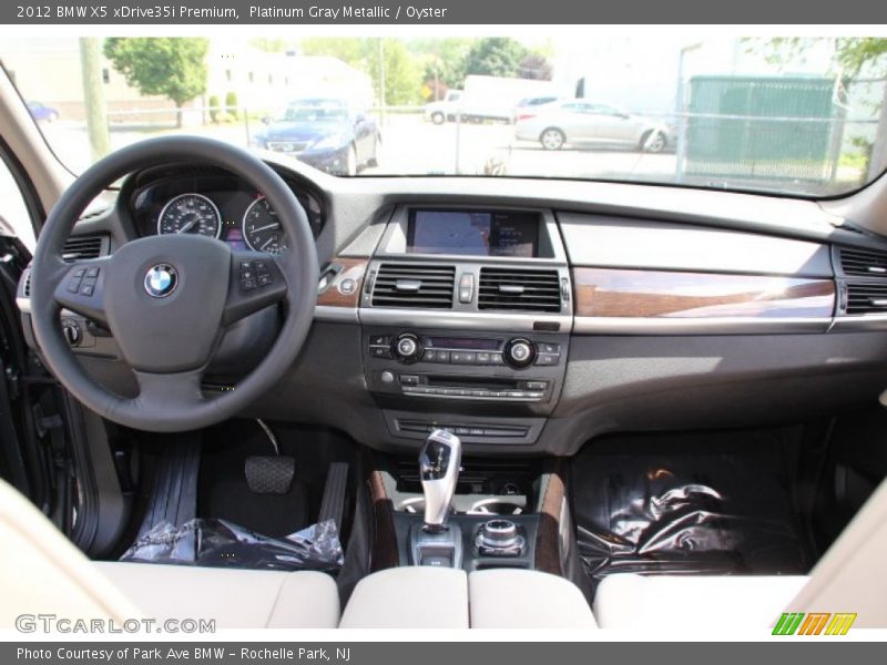 Platinum Gray Metallic / Oyster 2012 BMW X5 xDrive35i Premium