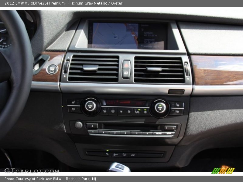 Platinum Gray Metallic / Oyster 2012 BMW X5 xDrive35i Premium