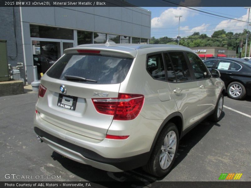 Mineral Silver Metallic / Black 2015 BMW X3 xDrive28i