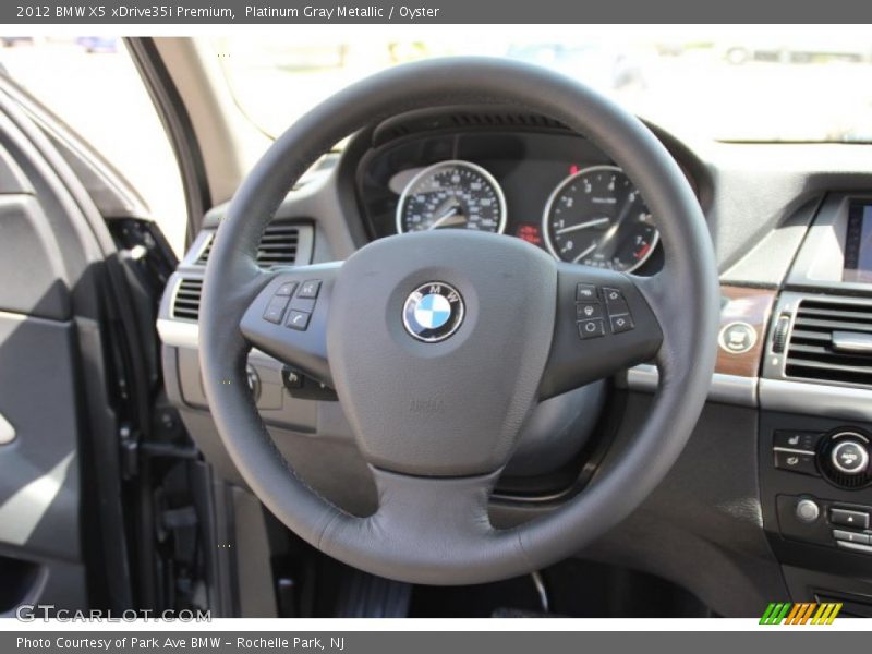 Platinum Gray Metallic / Oyster 2012 BMW X5 xDrive35i Premium