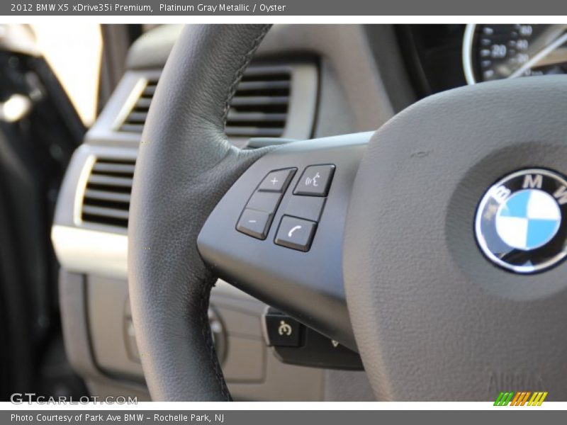 Platinum Gray Metallic / Oyster 2012 BMW X5 xDrive35i Premium