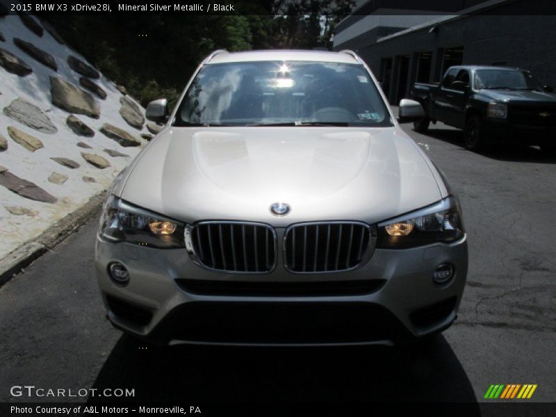 Mineral Silver Metallic / Black 2015 BMW X3 xDrive28i