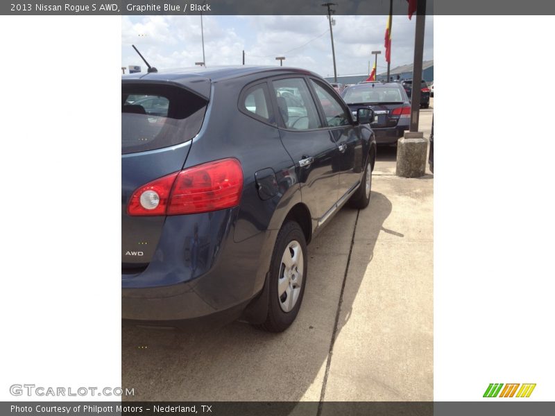 Graphite Blue / Black 2013 Nissan Rogue S AWD