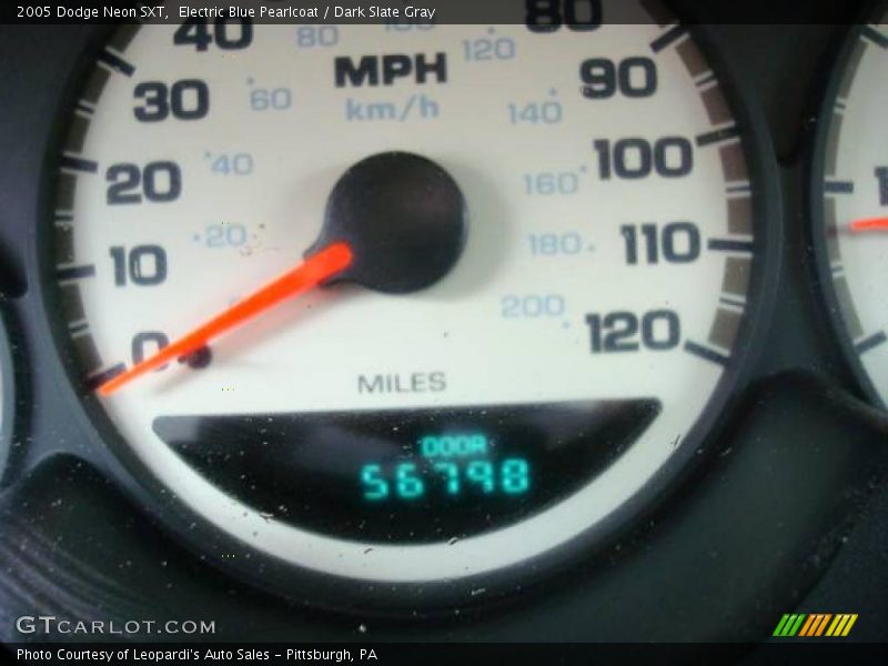 Electric Blue Pearlcoat / Dark Slate Gray 2005 Dodge Neon SXT