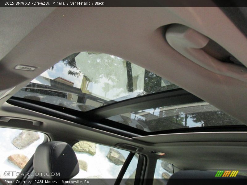 Mineral Silver Metallic / Black 2015 BMW X3 xDrive28i