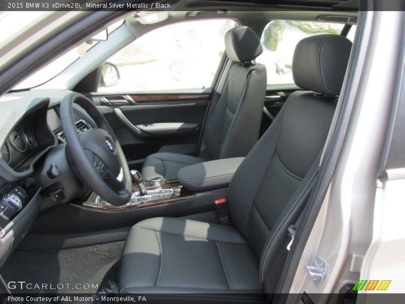 Mineral Silver Metallic / Black 2015 BMW X3 xDrive28i