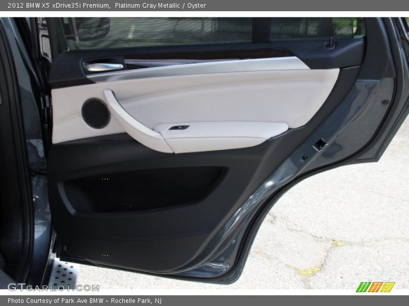 Platinum Gray Metallic / Oyster 2012 BMW X5 xDrive35i Premium