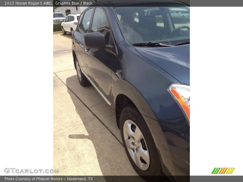 Graphite Blue / Black 2013 Nissan Rogue S AWD