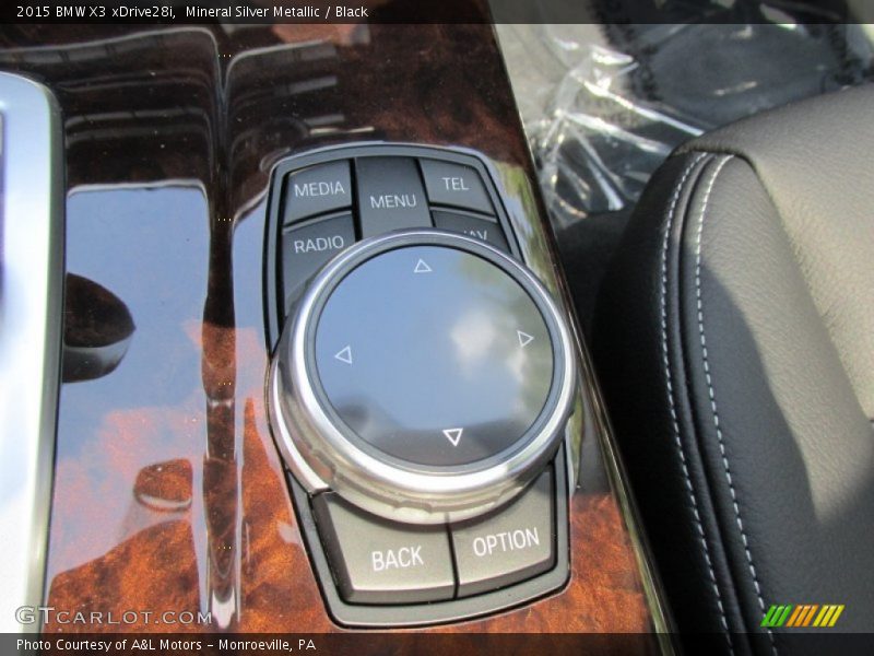 Mineral Silver Metallic / Black 2015 BMW X3 xDrive28i