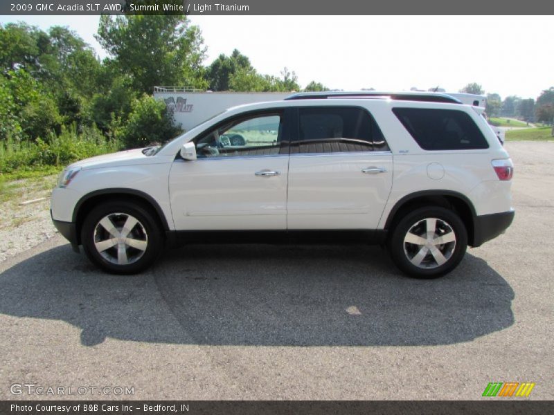 Summit White / Light Titanium 2009 GMC Acadia SLT AWD