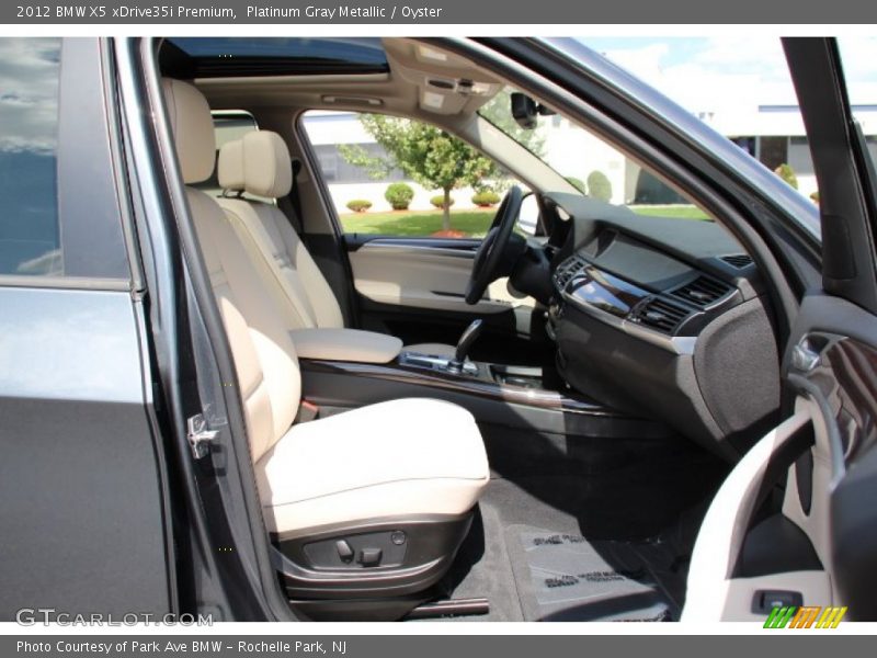 Platinum Gray Metallic / Oyster 2012 BMW X5 xDrive35i Premium
