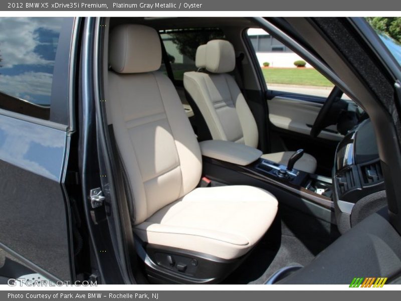 Platinum Gray Metallic / Oyster 2012 BMW X5 xDrive35i Premium