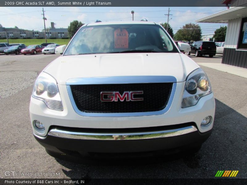 Summit White / Light Titanium 2009 GMC Acadia SLT AWD