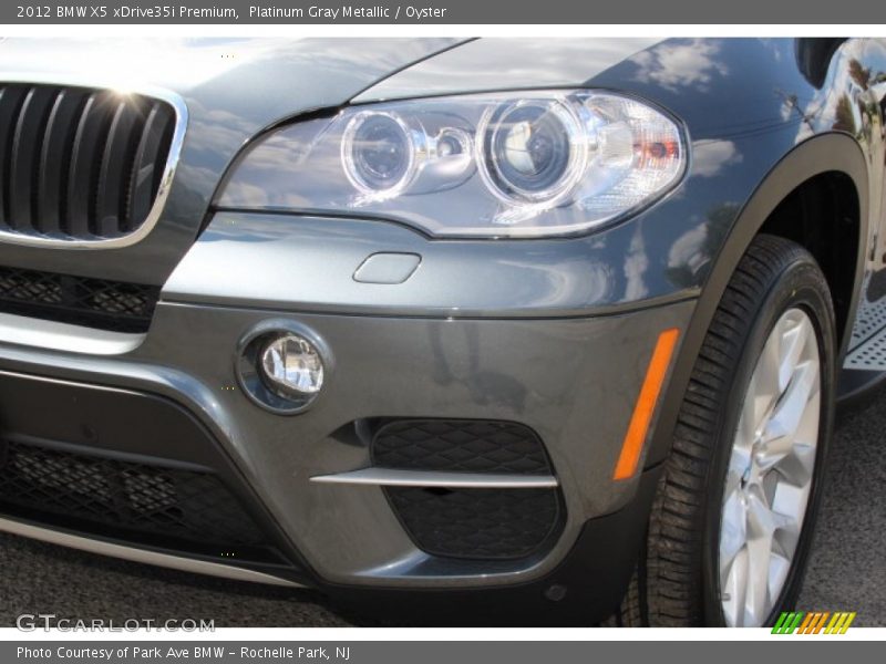 Platinum Gray Metallic / Oyster 2012 BMW X5 xDrive35i Premium