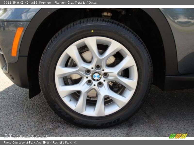 Platinum Gray Metallic / Oyster 2012 BMW X5 xDrive35i Premium