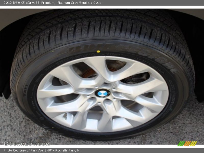 Platinum Gray Metallic / Oyster 2012 BMW X5 xDrive35i Premium
