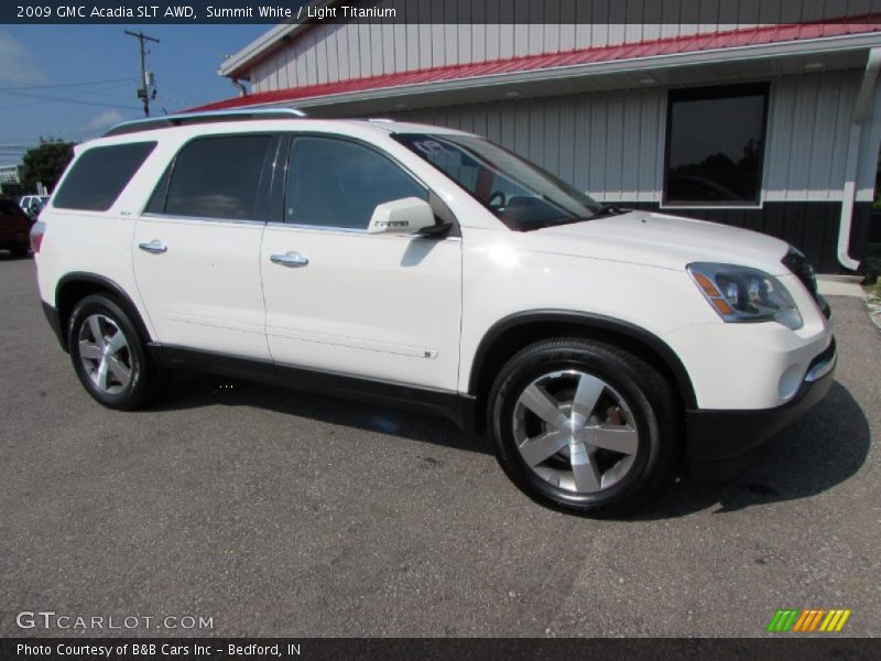 Summit White / Light Titanium 2009 GMC Acadia SLT AWD