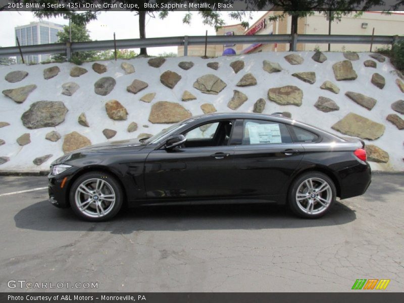 Black Sapphire Metallic / Black 2015 BMW 4 Series 435i xDrive Gran Coupe