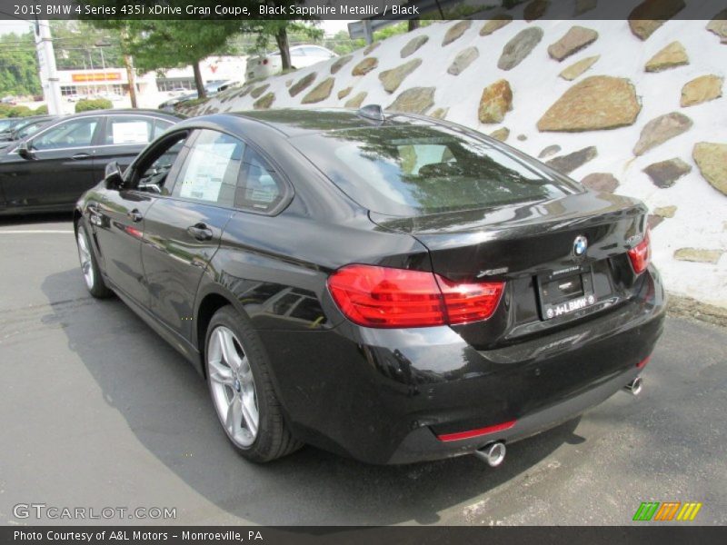 Black Sapphire Metallic / Black 2015 BMW 4 Series 435i xDrive Gran Coupe