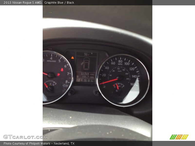 Graphite Blue / Black 2013 Nissan Rogue S AWD
