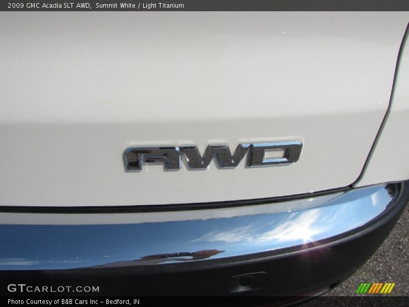 Summit White / Light Titanium 2009 GMC Acadia SLT AWD