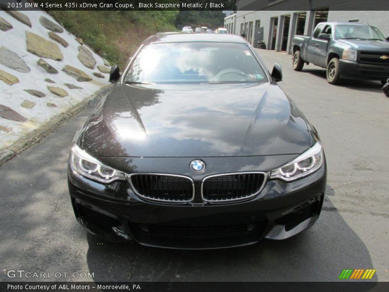 Black Sapphire Metallic / Black 2015 BMW 4 Series 435i xDrive Gran Coupe