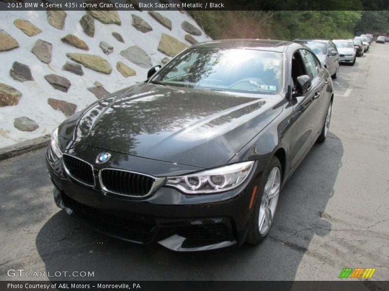 Black Sapphire Metallic / Black 2015 BMW 4 Series 435i xDrive Gran Coupe
