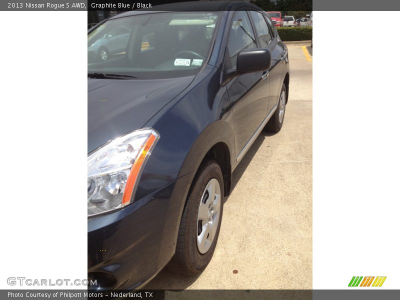Graphite Blue / Black 2013 Nissan Rogue S AWD