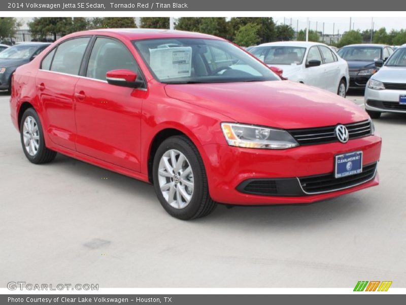 Tornado Red / Titan Black 2014 Volkswagen Jetta SE Sedan