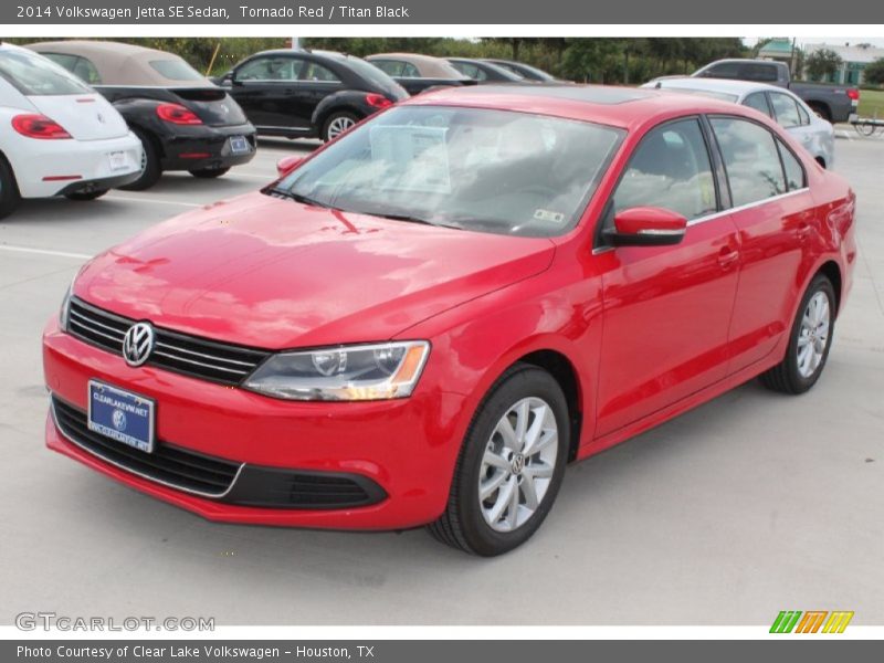 Tornado Red / Titan Black 2014 Volkswagen Jetta SE Sedan