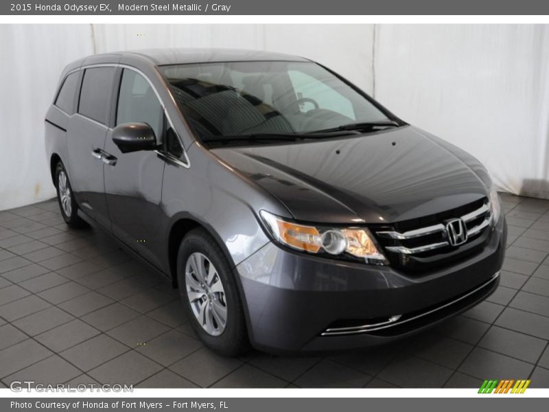 Modern Steel Metallic / Gray 2015 Honda Odyssey EX