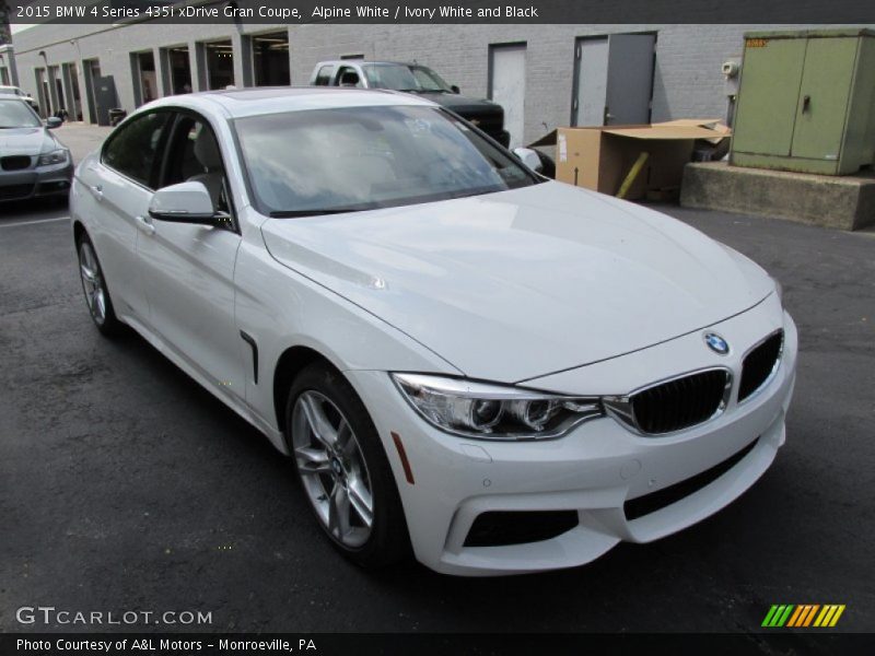 Alpine White / Ivory White and Black 2015 BMW 4 Series 435i xDrive Gran Coupe