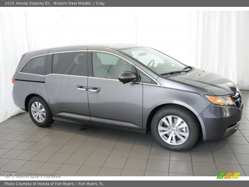 Modern Steel Metallic / Gray 2015 Honda Odyssey EX