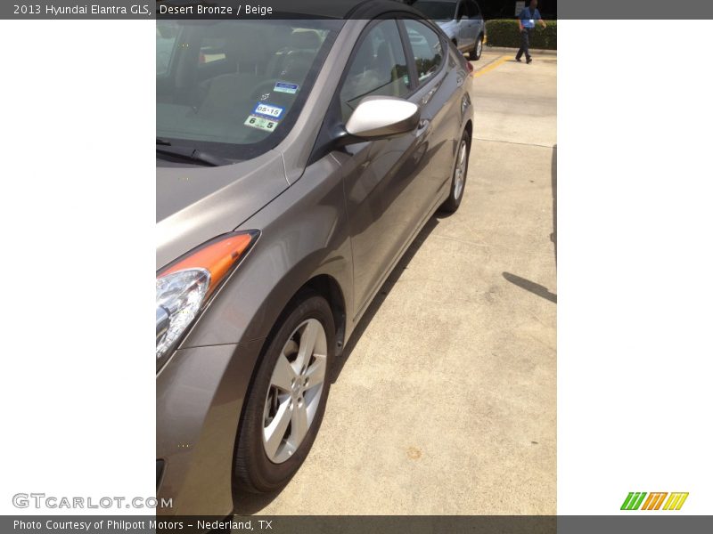 Desert Bronze / Beige 2013 Hyundai Elantra GLS