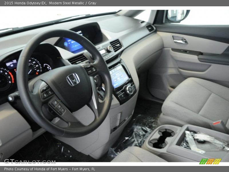 Modern Steel Metallic / Gray 2015 Honda Odyssey EX
