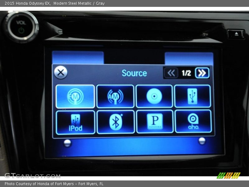 Modern Steel Metallic / Gray 2015 Honda Odyssey EX