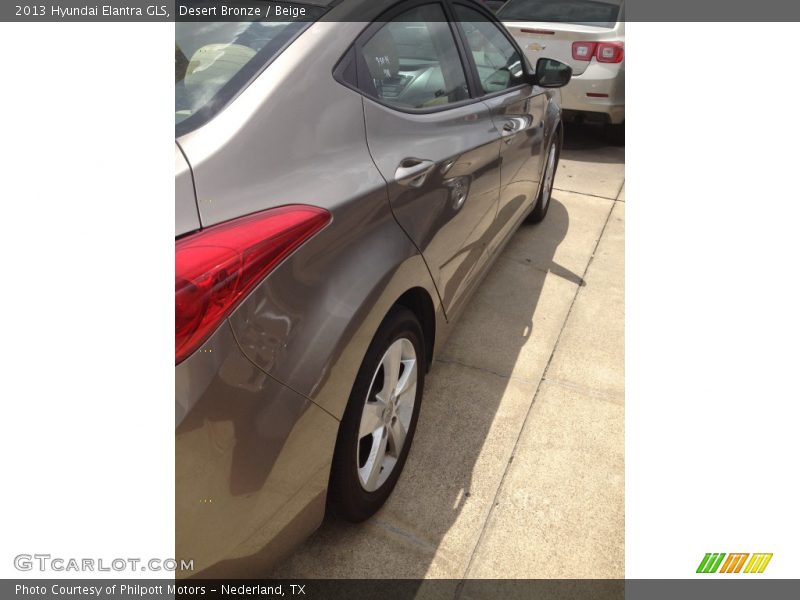 Desert Bronze / Beige 2013 Hyundai Elantra GLS