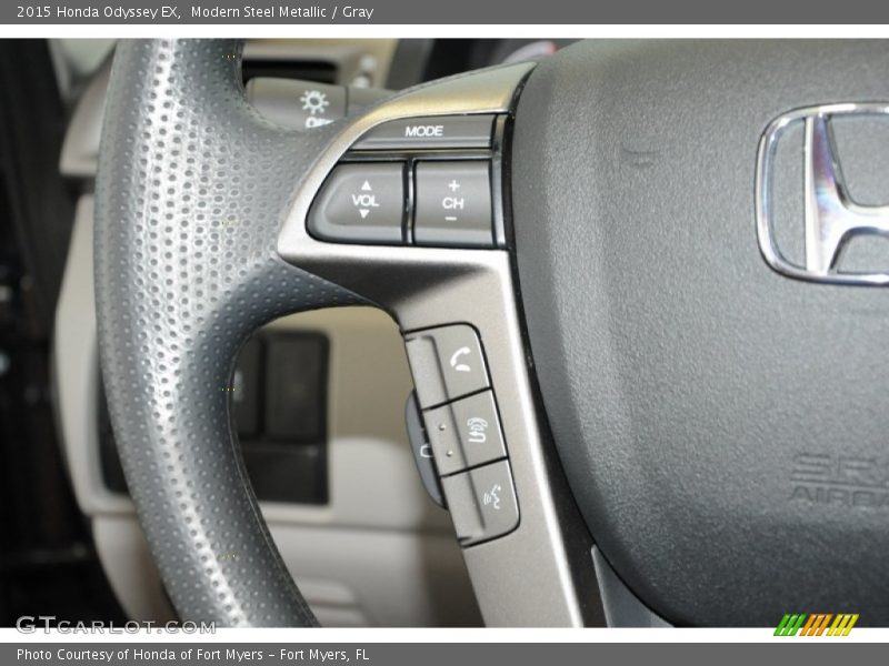 Modern Steel Metallic / Gray 2015 Honda Odyssey EX