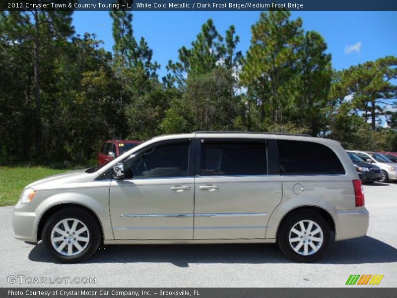 White Gold Metallic / Dark Frost Beige/Medium Frost Beige 2012 Chrysler Town & Country Touring - L