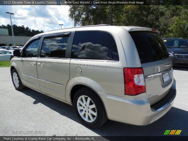 White Gold Metallic / Dark Frost Beige/Medium Frost Beige 2012 Chrysler Town & Country Touring - L