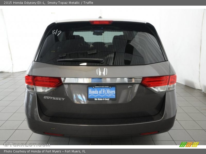Smoky Topaz Metallic / Truffle 2015 Honda Odyssey EX-L