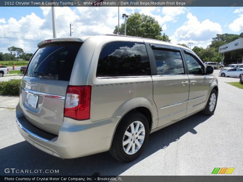 White Gold Metallic / Dark Frost Beige/Medium Frost Beige 2012 Chrysler Town & Country Touring - L