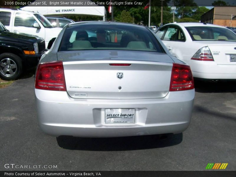 Bright Silver Metallic / Dark Slate Gray/Light Slate Gray 2006 Dodge Charger SE