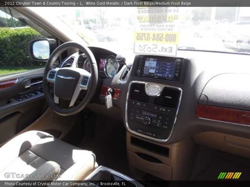 White Gold Metallic / Dark Frost Beige/Medium Frost Beige 2012 Chrysler Town & Country Touring - L