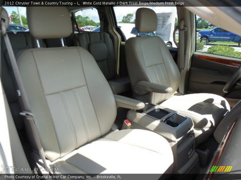 White Gold Metallic / Dark Frost Beige/Medium Frost Beige 2012 Chrysler Town & Country Touring - L