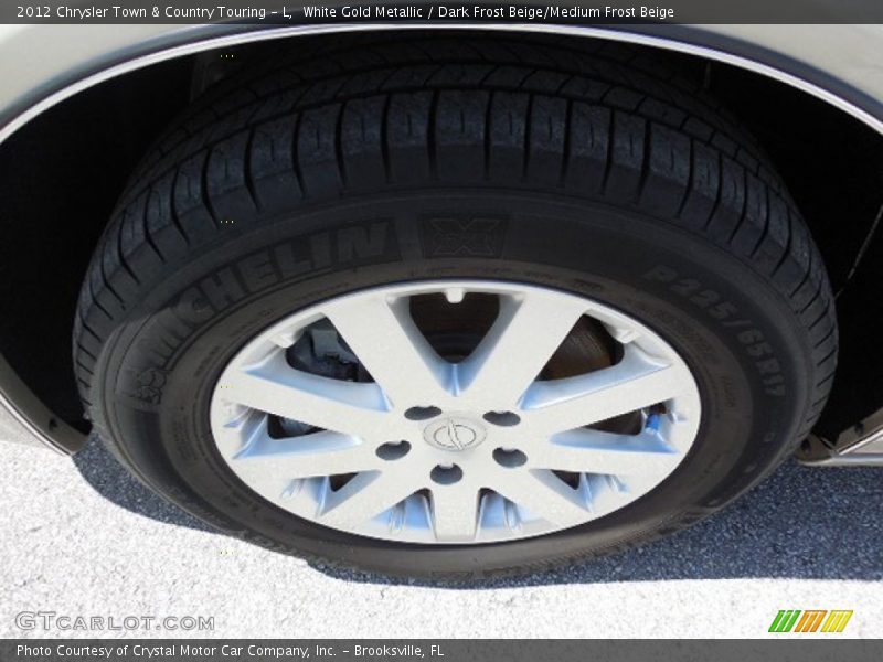 White Gold Metallic / Dark Frost Beige/Medium Frost Beige 2012 Chrysler Town & Country Touring - L