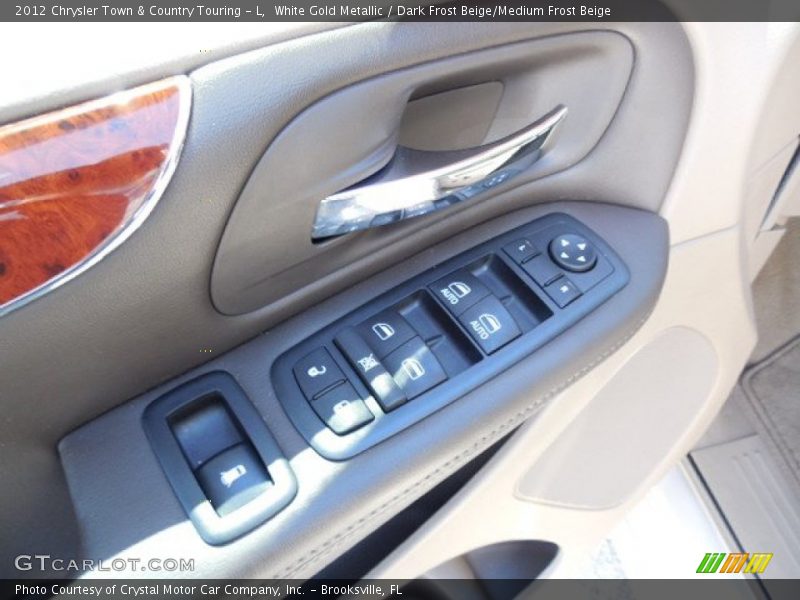 White Gold Metallic / Dark Frost Beige/Medium Frost Beige 2012 Chrysler Town & Country Touring - L