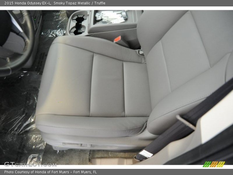 Smoky Topaz Metallic / Truffle 2015 Honda Odyssey EX-L