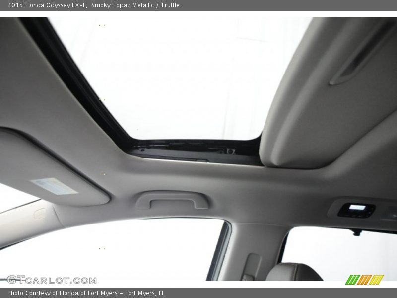 Smoky Topaz Metallic / Truffle 2015 Honda Odyssey EX-L